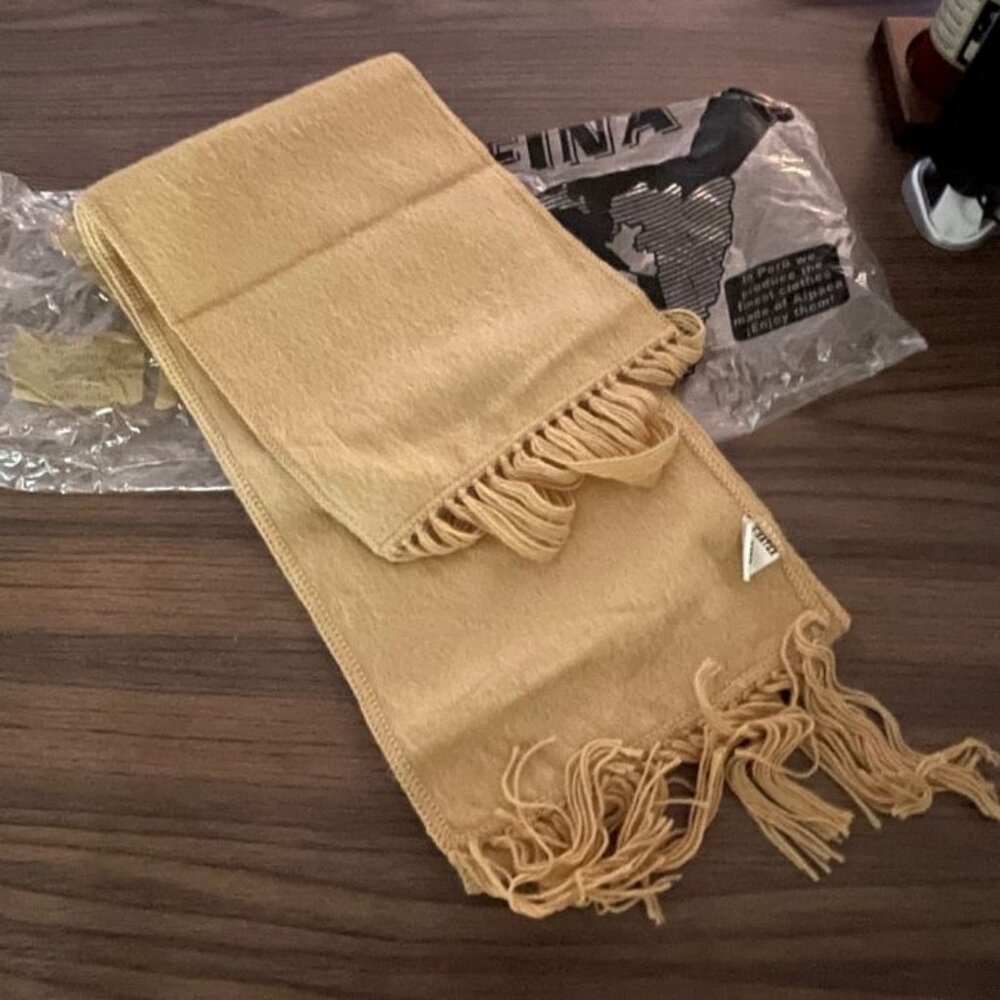 Capchatex Alpaca Scarf with Fringe from Peru - 9" x 70" - 2 Options Avail. - NEW